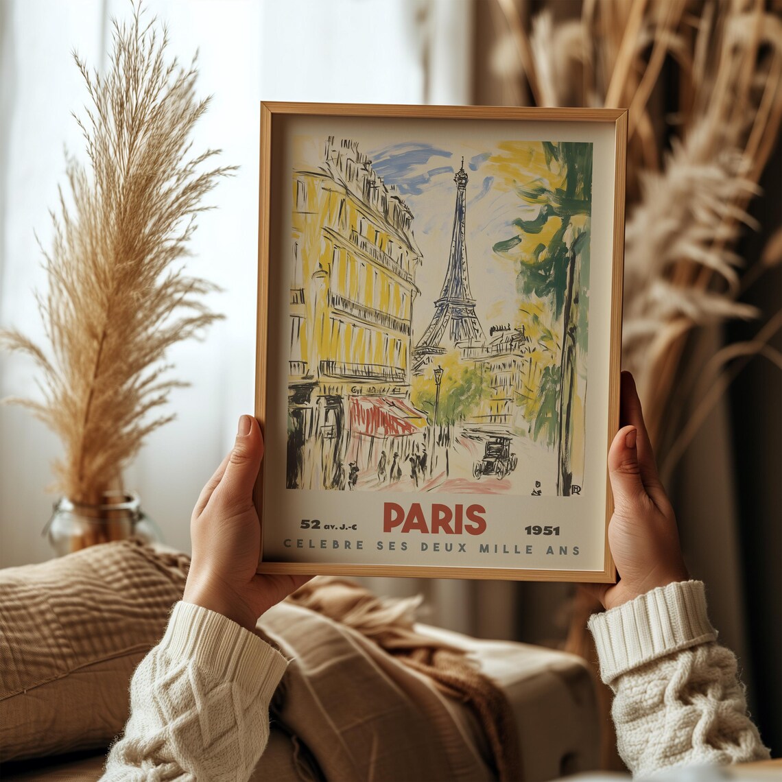 Paris Travel Poster, Vintage Eiffel Tower Art Print - Image 4