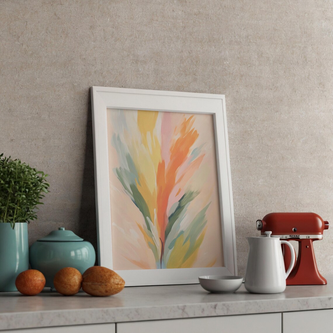 Niji Rainbow Abstract Minimalist Wall Art - Image 2