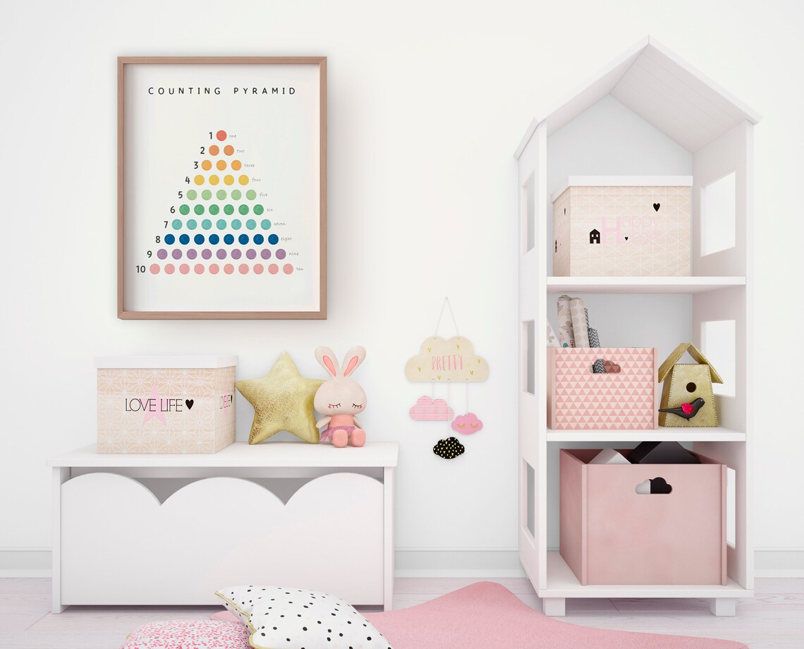 Math Poster Numbers Poster, Montessori Nursery - Image 2