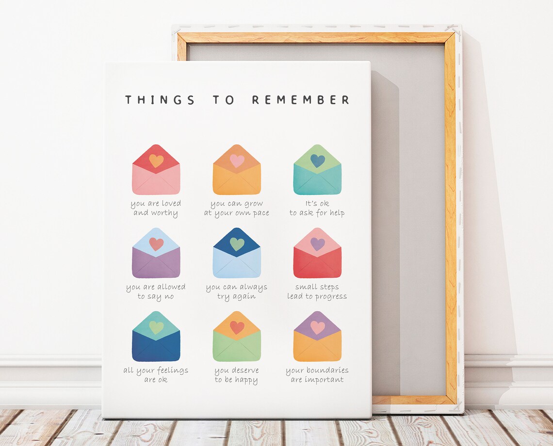 Things To Remember Coping Skills Poster, CBT Wall Art - Image 4