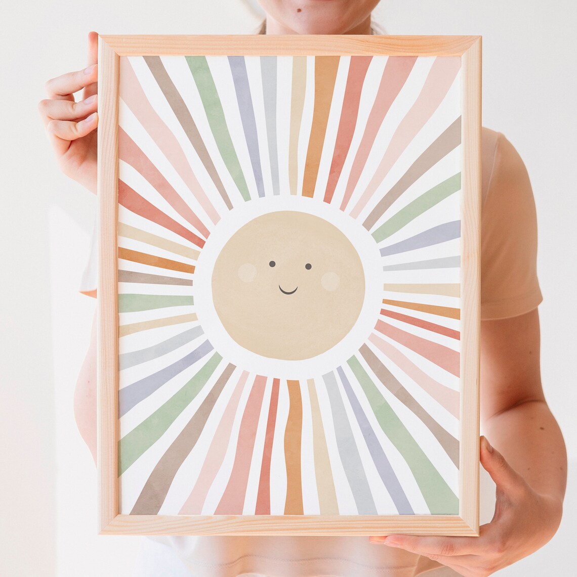 Nursery Sun Boho Sun Art Print, Playroom Decor - Image 3