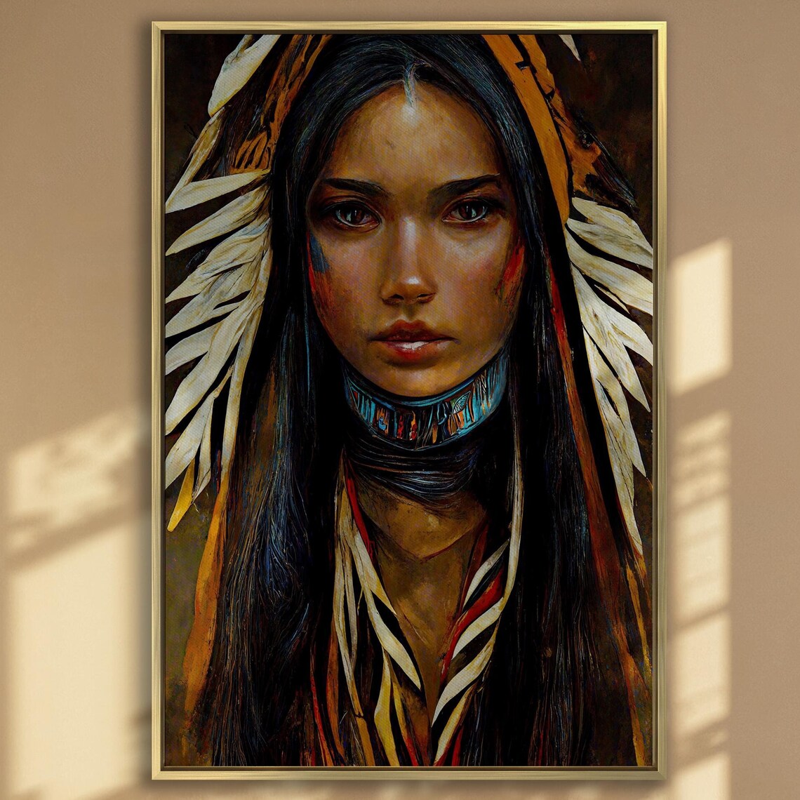 Sacagawea Art Print, Women and Portraits Decor