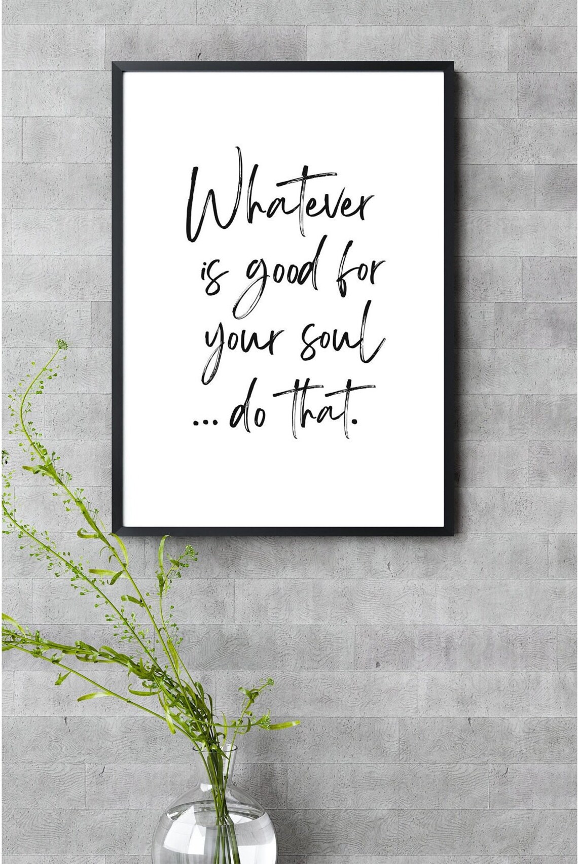 Whatever Is Good For The Soul Quote, Boho Typography Art Print - Image 3