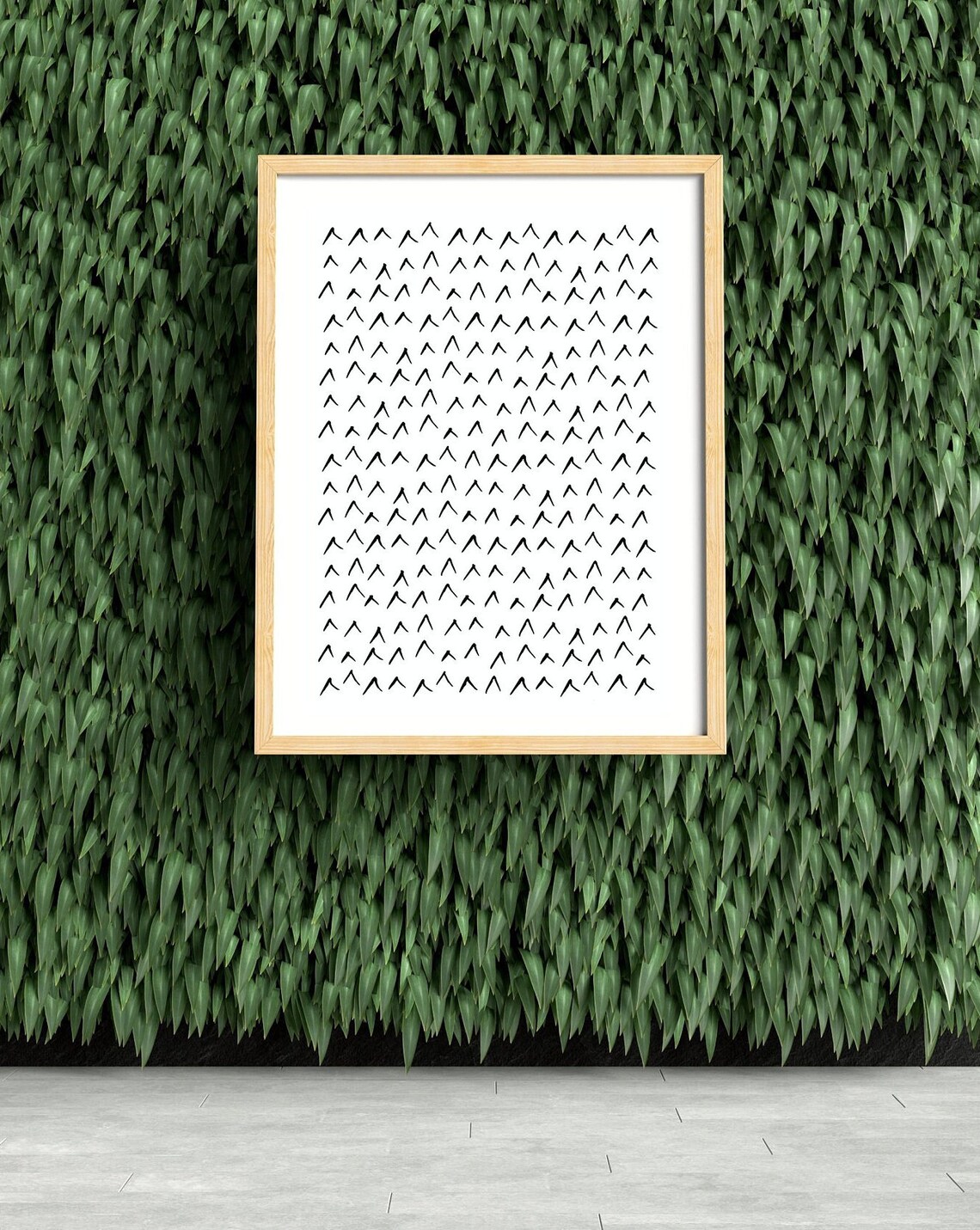 Abstract Geometric Line Art Pattern Modern Minimalist Contemporary Print Arrow Ink Scribble Shape Black White Decor Instant - Image 2