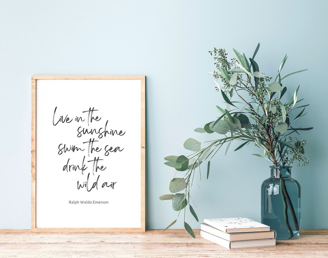 Live In The Sunshine Boho Typography Quote Print - Image 5
