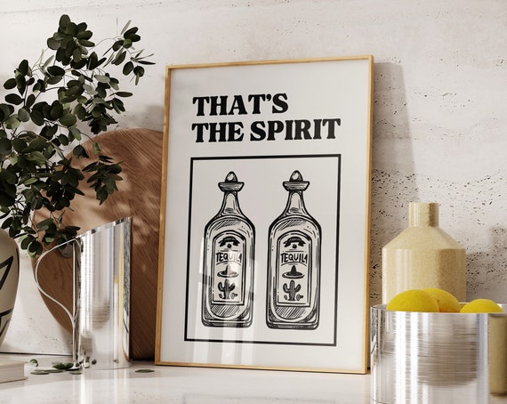 Bar Art Print Vintage Liquor Poster Bar Cart Wall Art Bar Art Drinks Wall Decor Funny Alcohol Print 1 Print