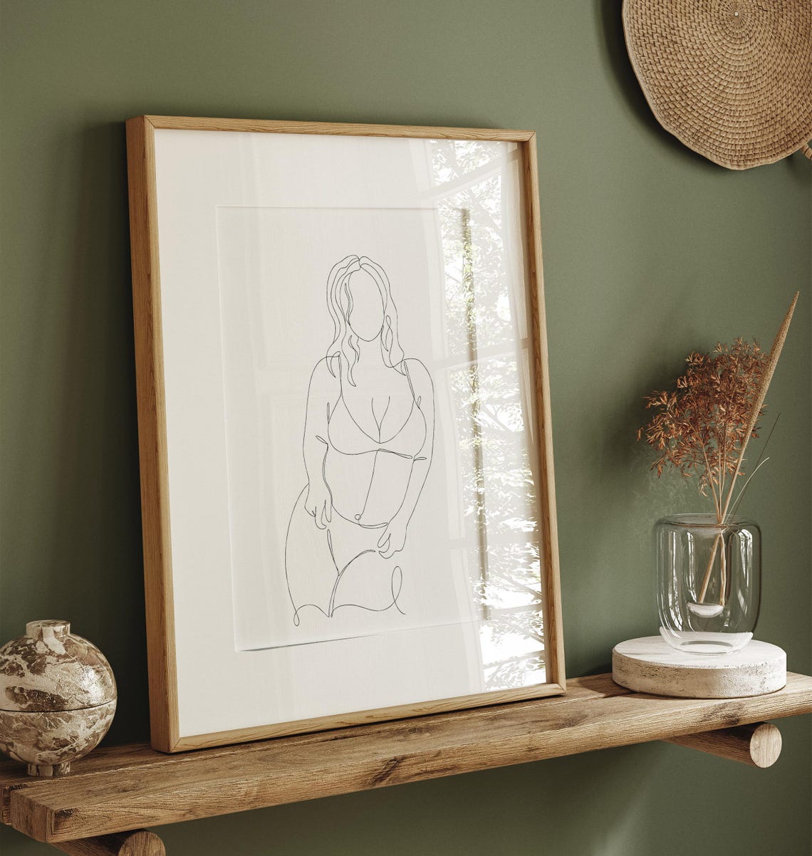 Woman Body Line Art Curvy Woman Body One Line Nude Woman Painting Body Positive Line Art Figure Line Woman Silhouette Female - Image 2