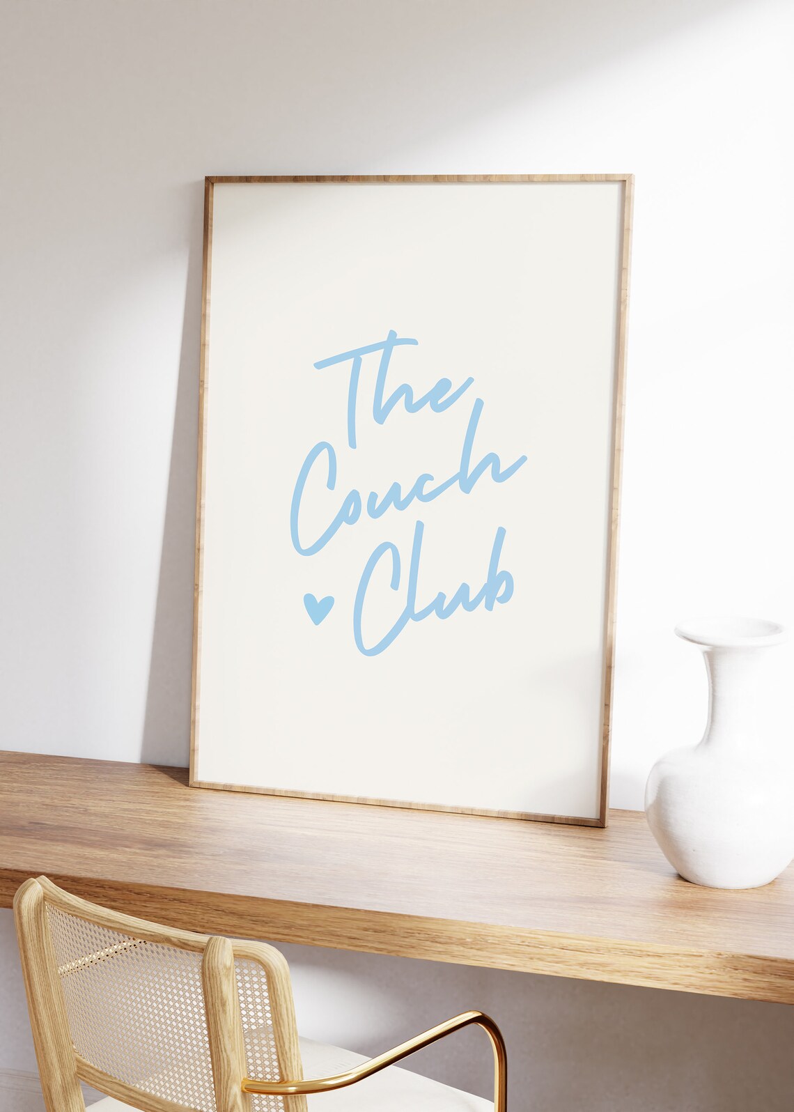 The Couch Club Blue Print, Trendy Living Room Decor - Image 2