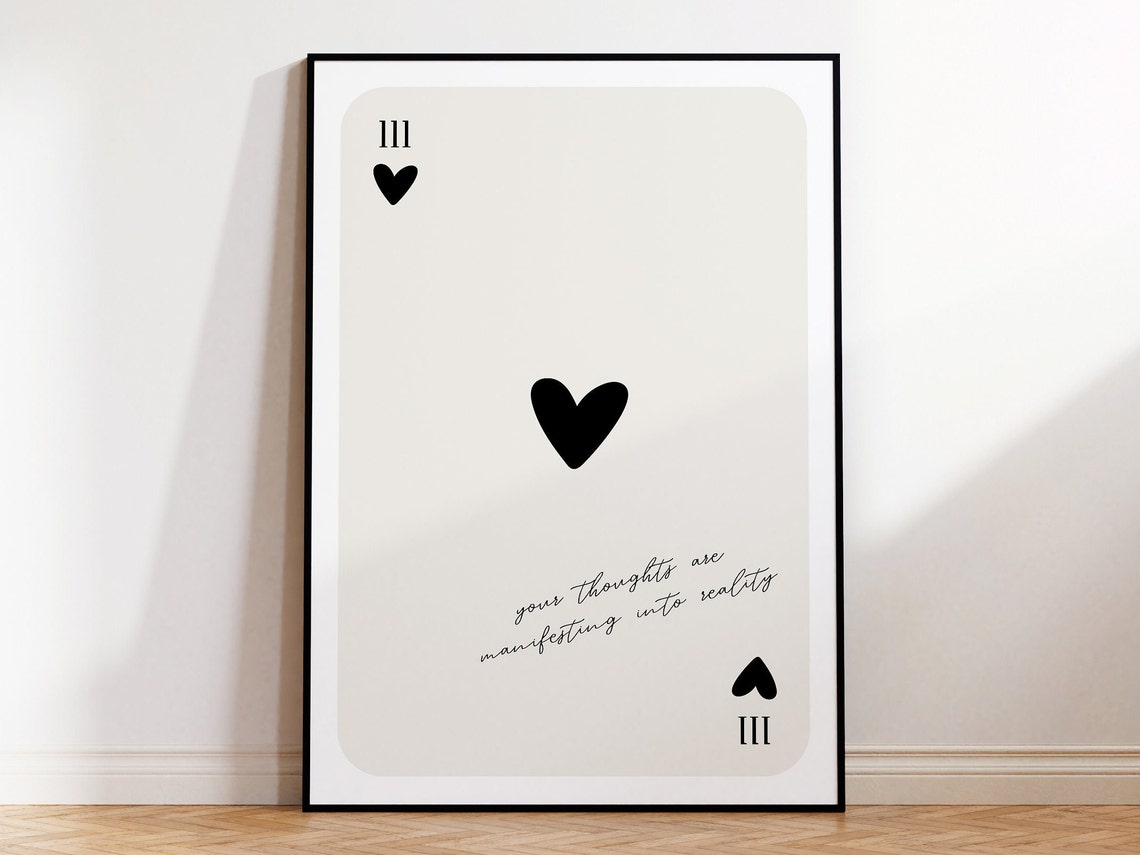 Angel Number 111 Playing Card Art Print - Image 2