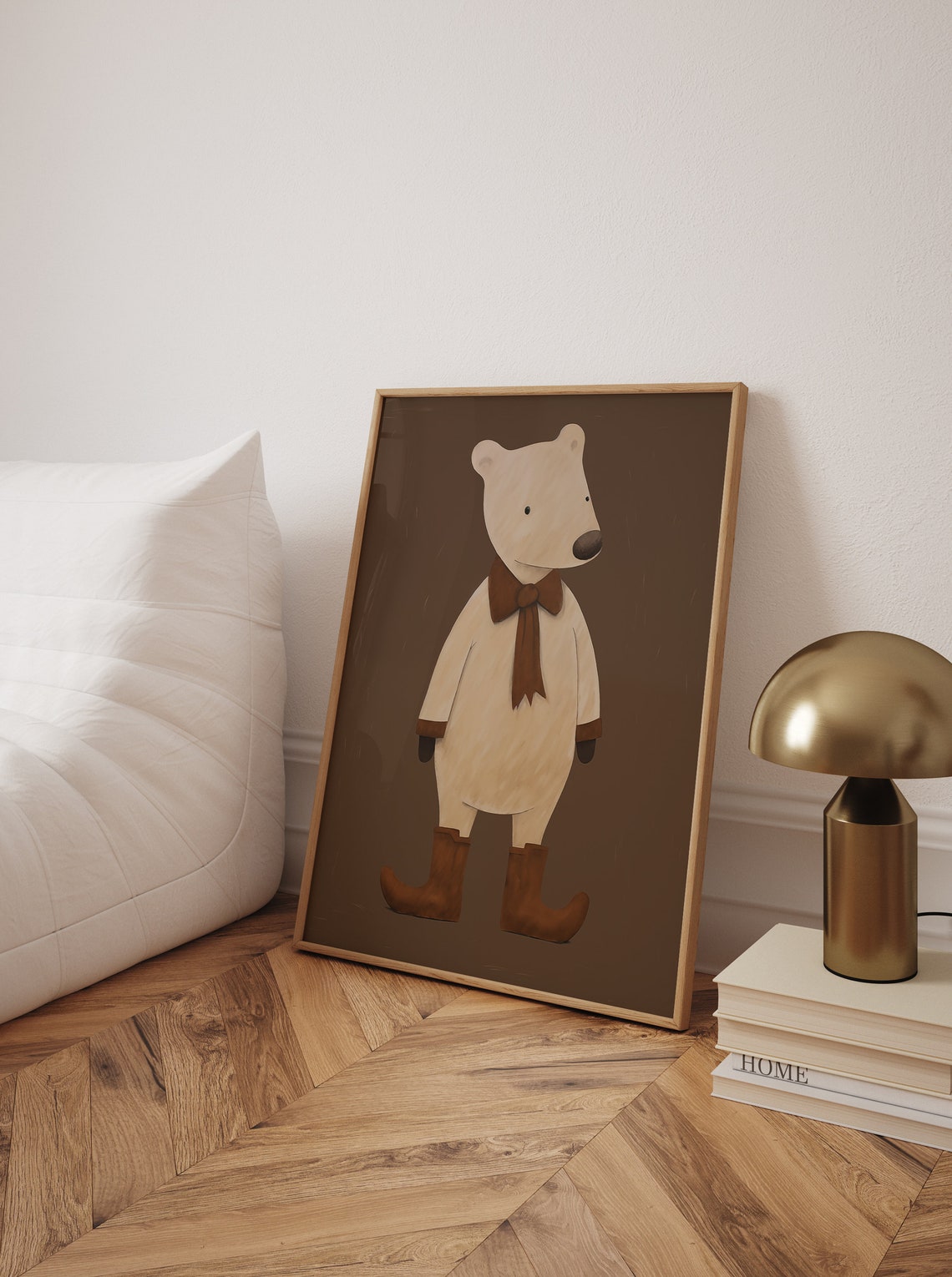 Bear Poster Brown Bear Print Woodland Nursery Decor Nursery Bear Wall Art Teddy Bear Prints Vintage Kids Prints File - Image 2
