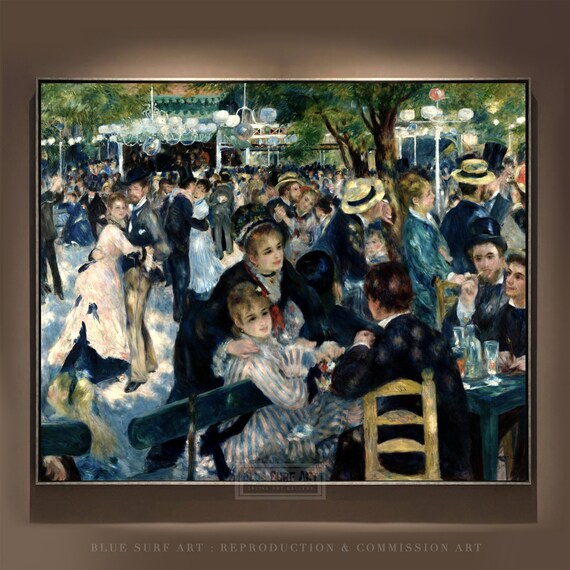 Dance At Le Moulin De La Galette Painting Pierre Auguste Renoir Reproduction Hand Painted Oil Painting Renoir Gift Art Decor Renaissance