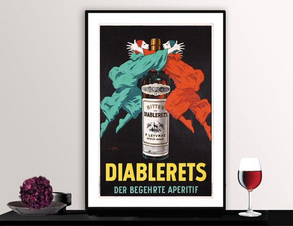 Diablerets Der Begehrte Aperitif Vintage Fooddrink Poster Poster Print Or Print Gift Idea Wall Decor