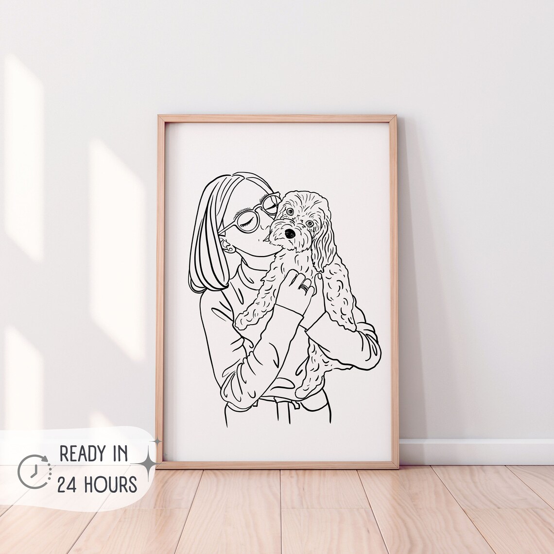 Personalized One Line Portrait, Faceless Line Art