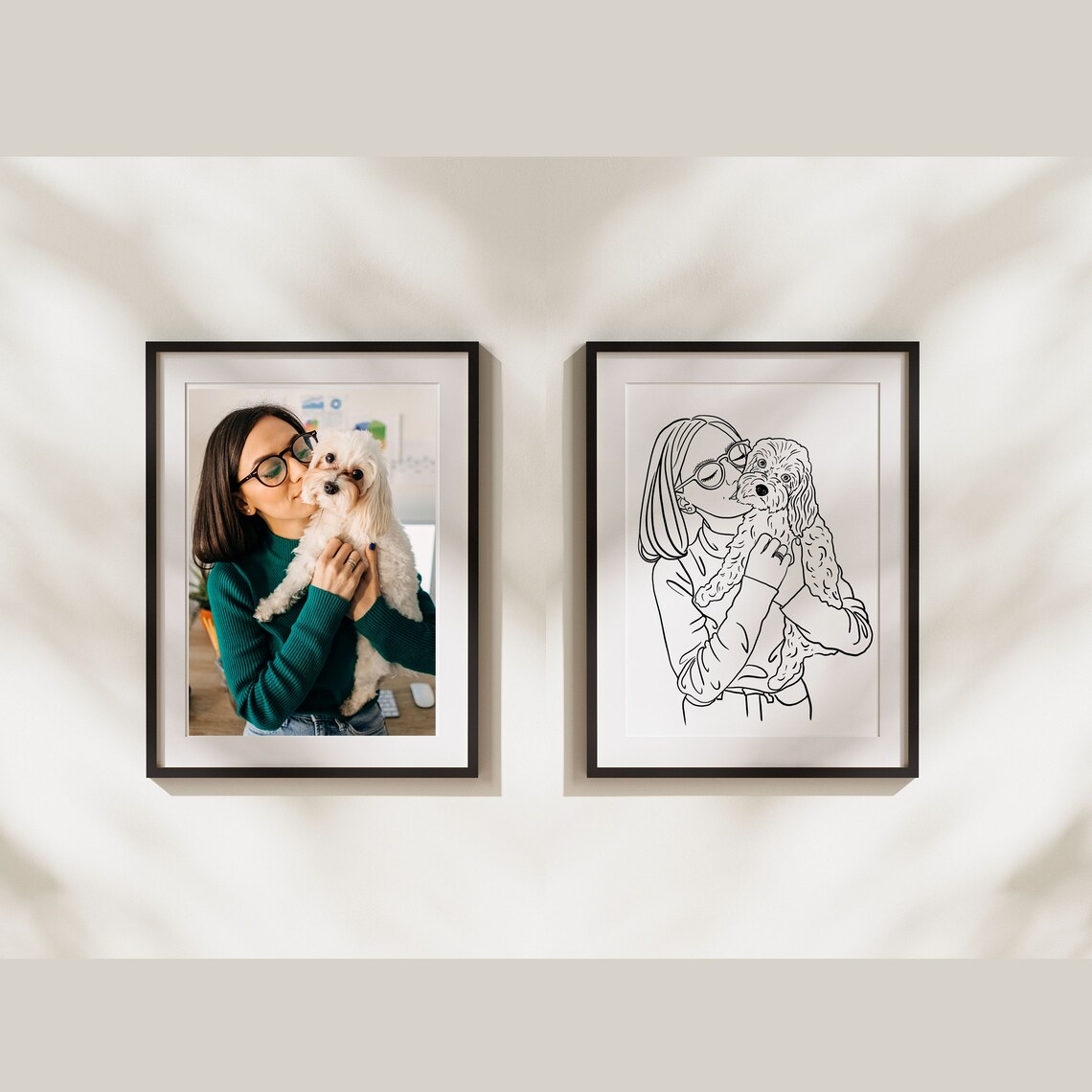 Personalized One Line Portrait, Faceless Line Art - Image 4
