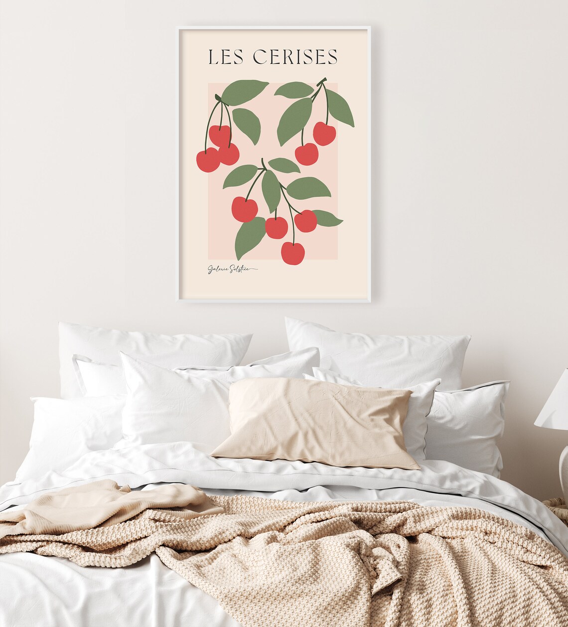 Cherry Fruit Market Poster, Aesthetic Kitchen Art Print - Image 2