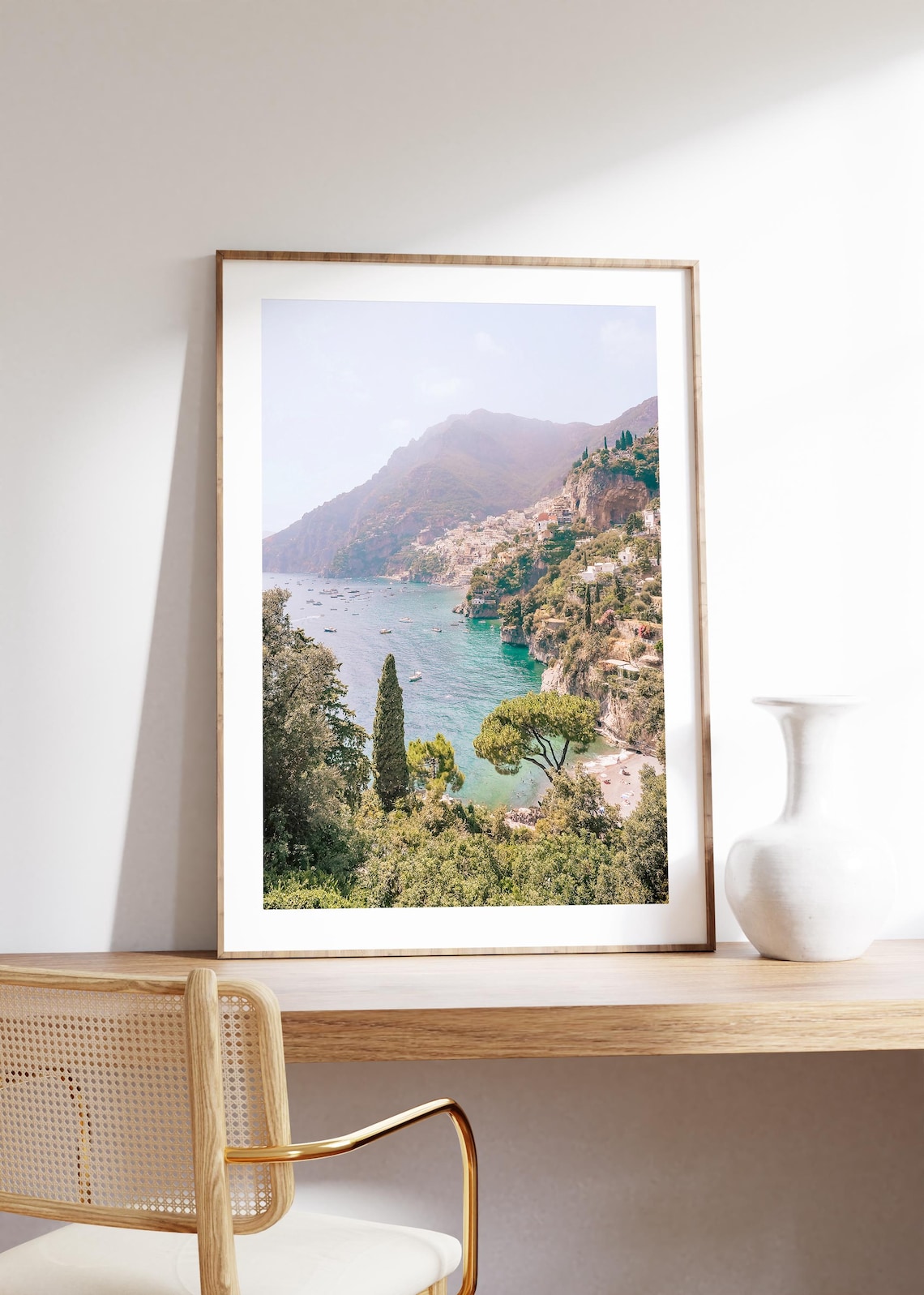 Amalfi Coast Travel Poster, Positano Italy - Image 3