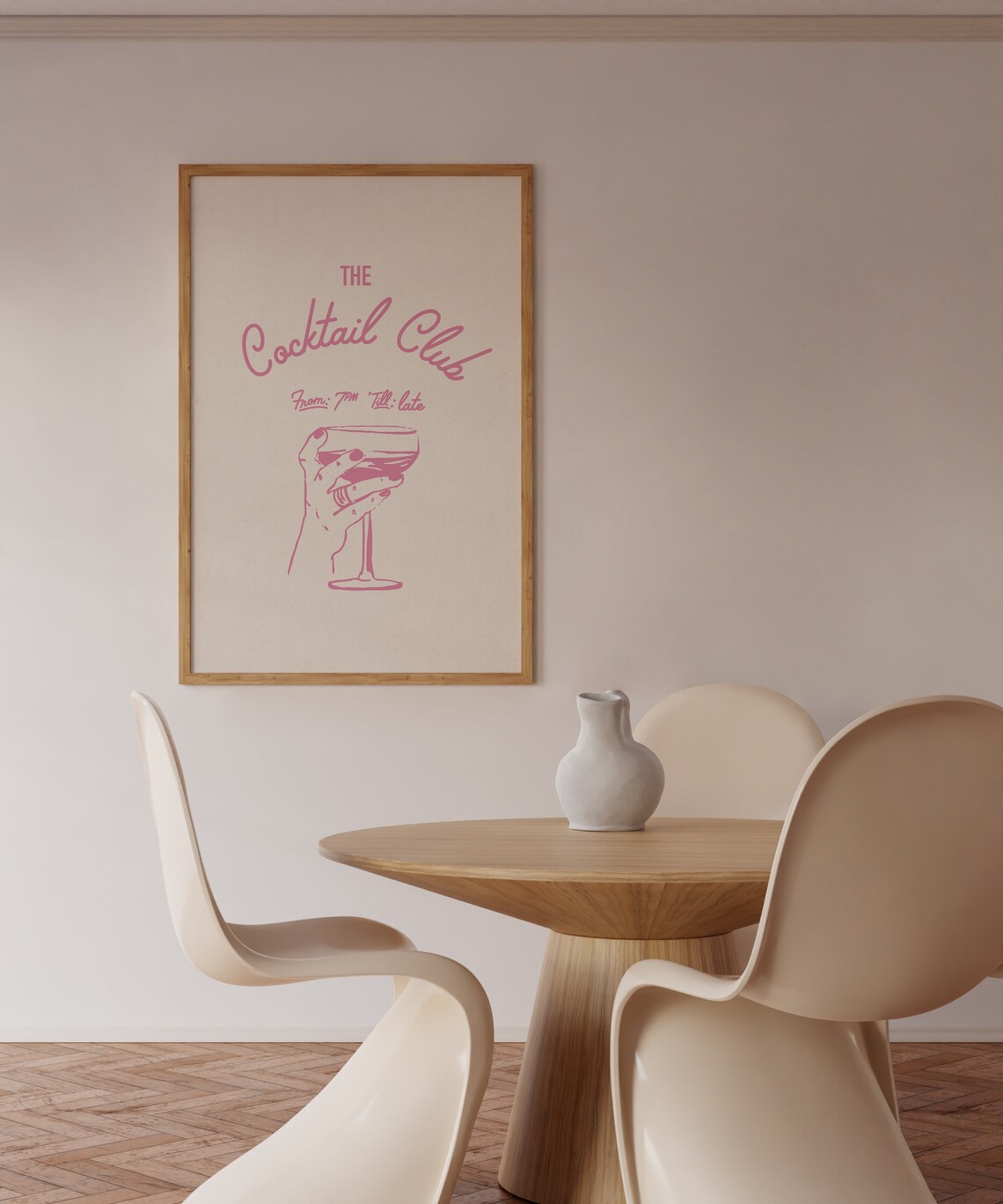 Hand Drawn Cocktail Club Cheers Cin Cin Art Print - Image 3