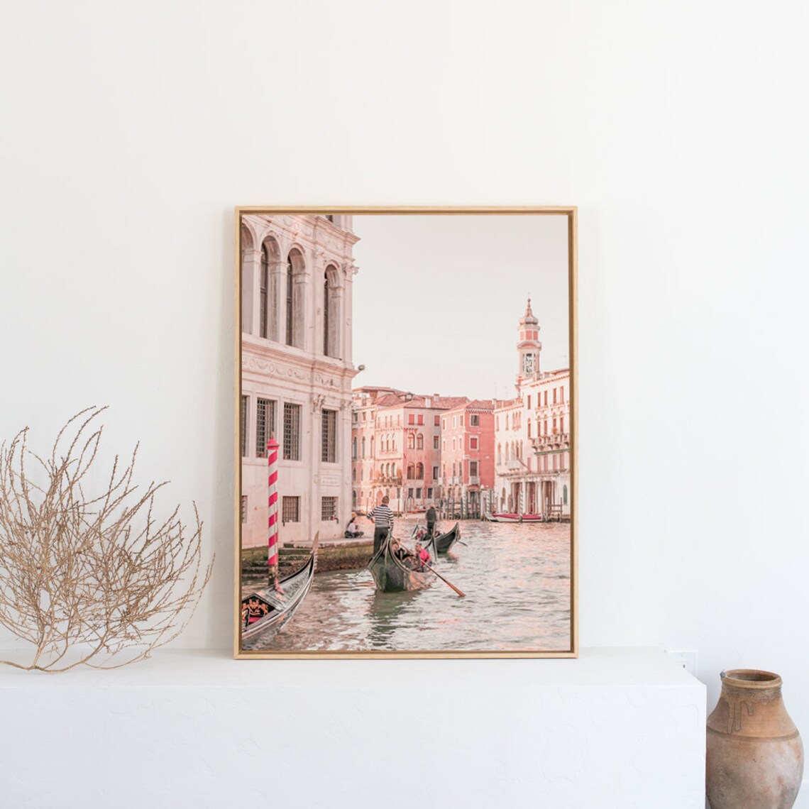 Venice Grand Canal Gondolas at Sunset Italy Photography Poster - Image 2