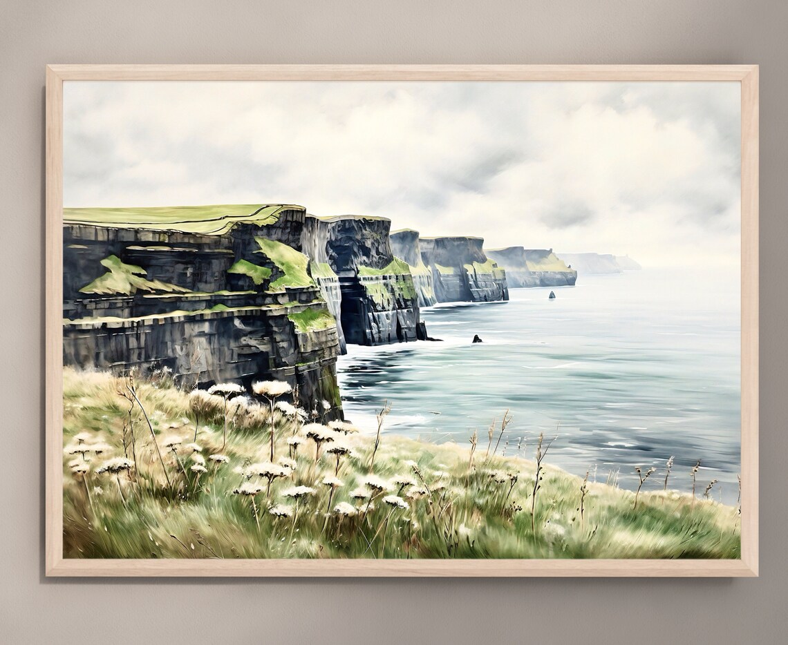 Cliffs Of Moher Co Clare Ireland Travel Poster - Image 3