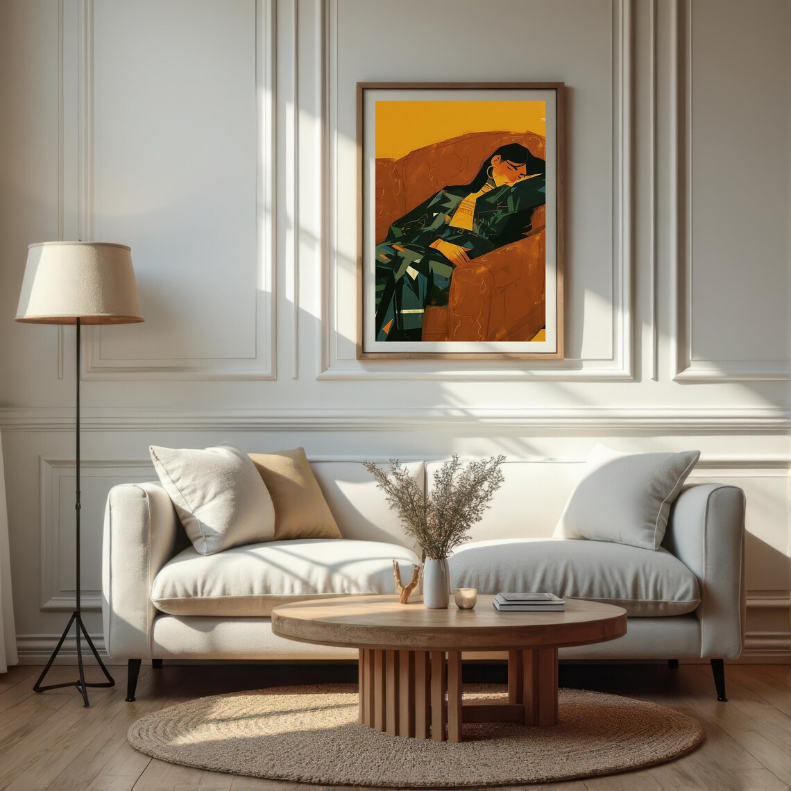 Resting Woman, Contemporary Figurative Illustration - Image 4