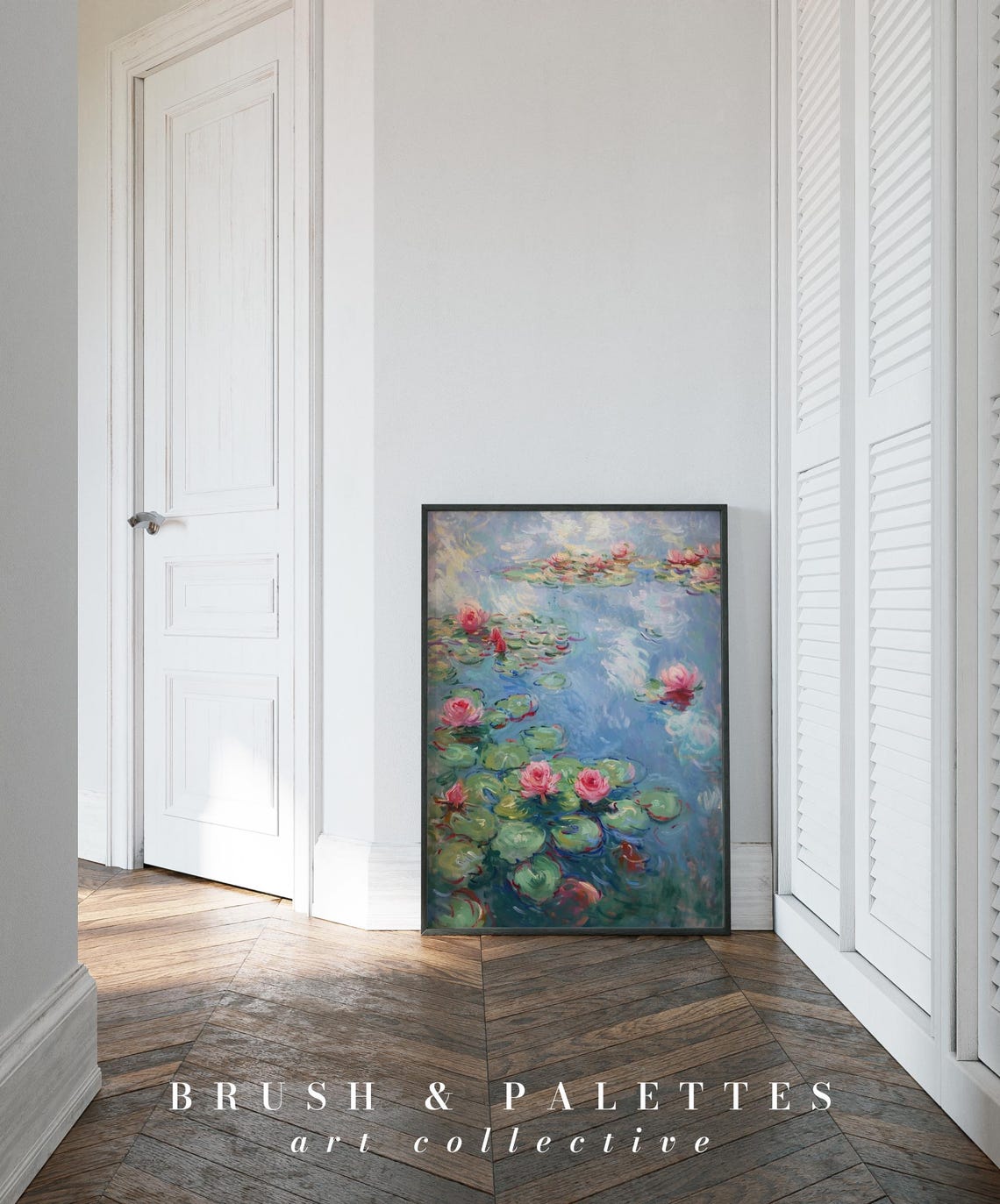 Water Lily Pond Monet-Inspired Floral Art Print - Image 3
