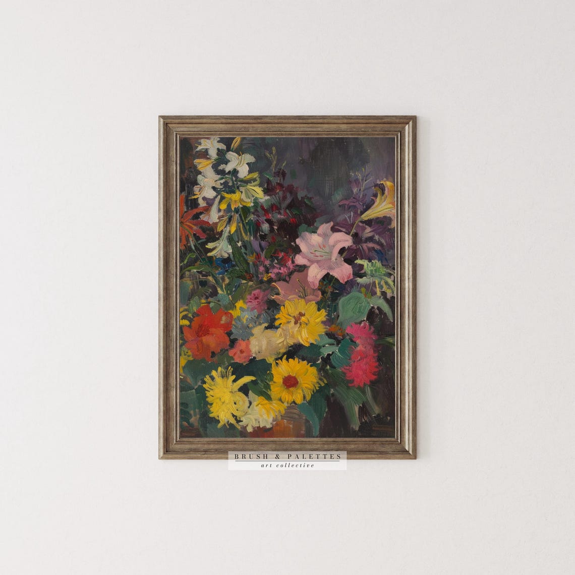 Vibrant Floral Bouquet Impressionist Art Print - Image 3