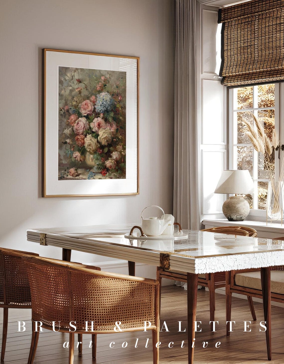 Vintage Floral Bouquet Print, Romantic Still Life - Image 3