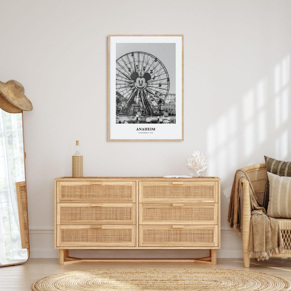 Anaheim Wall Art No 2 Anaheim Wall Decor Anaheim Poster Anaheim Home Decor Anaheim Travel Gift Anaheim Travel Print - Image 3