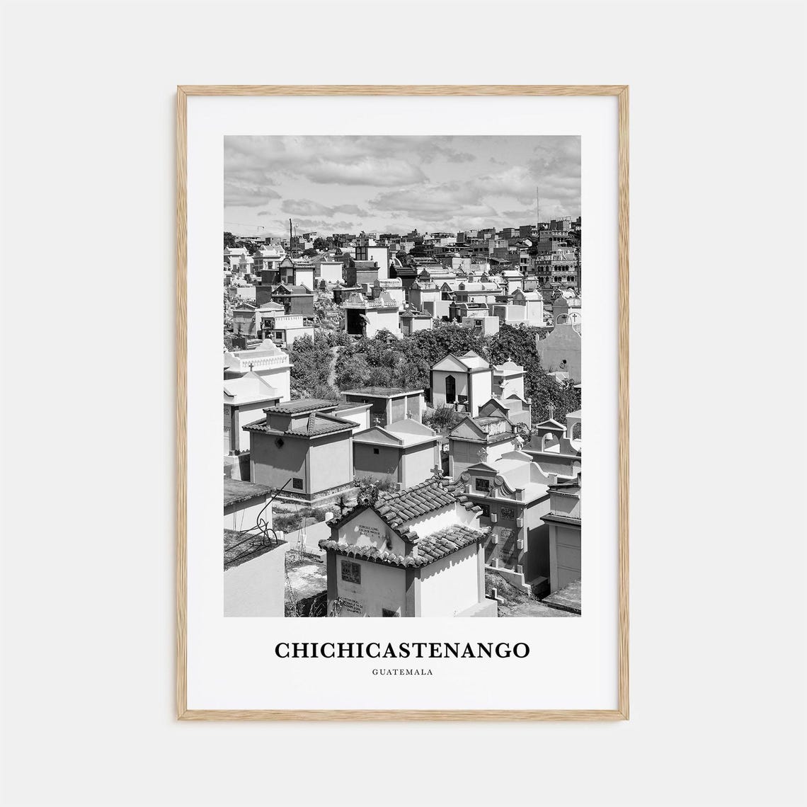 Chichicastenango Guatemala Cemetery on the Hill View Scene Poster