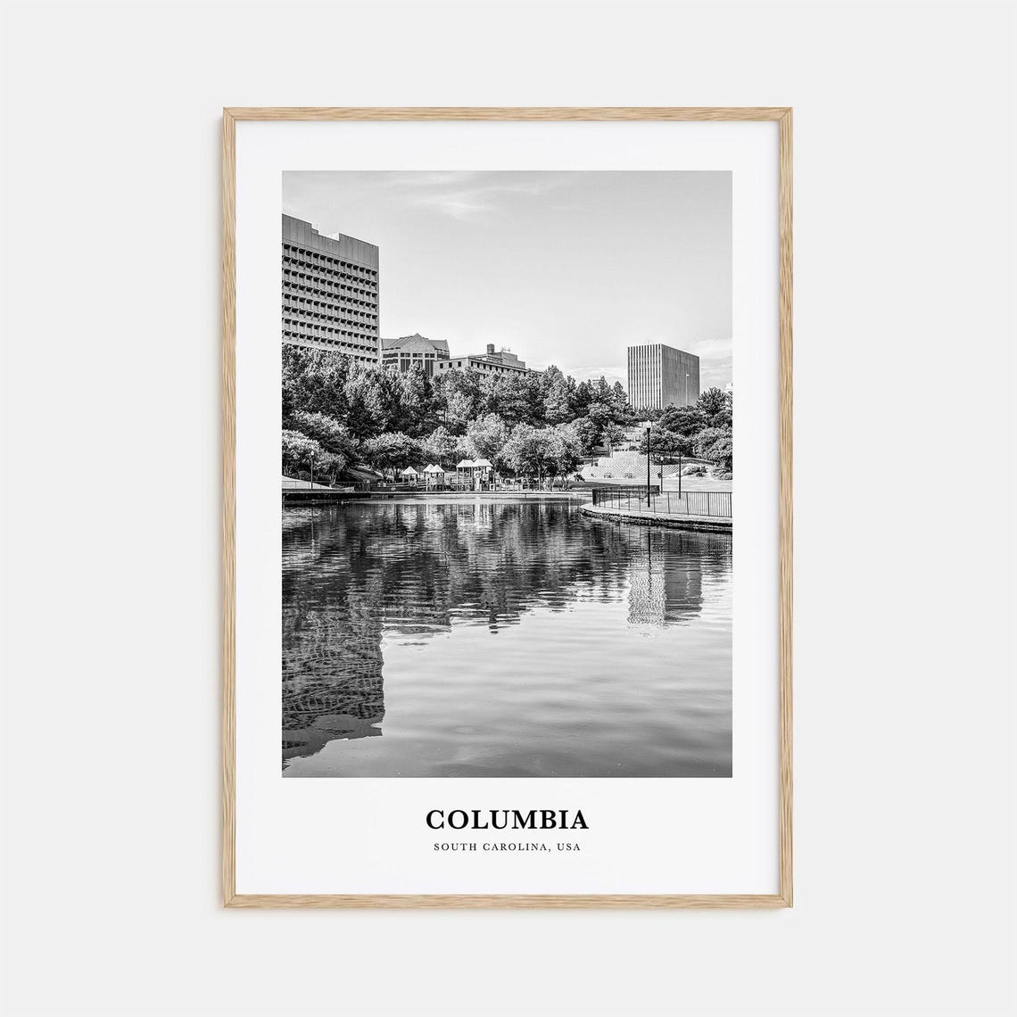Columbia Wall Art South Carolina Columbia Wall Decor Columbia Poster Columbia Home Decor Columbia Travel Gift Columbia Travel Print