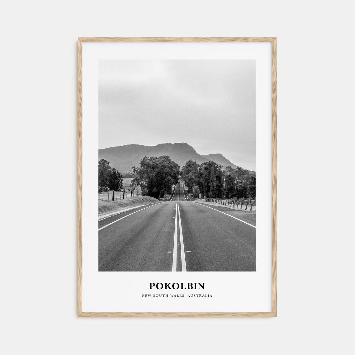 Pokolbin Australia Long Country Road To Blue Mountains Poster