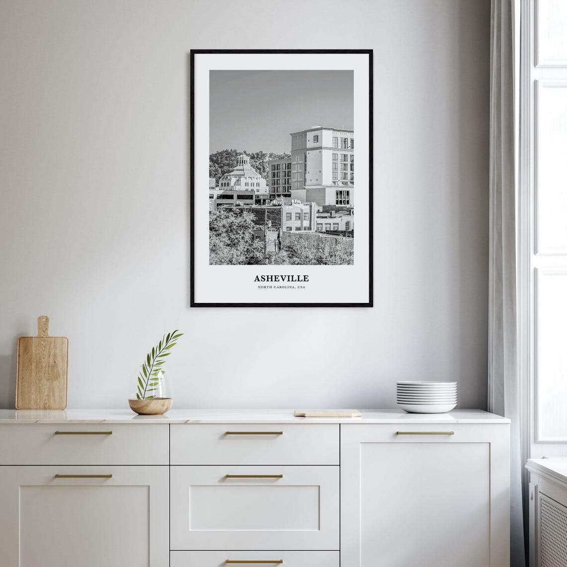 Asheville Wall Art No 1 Asheville Wall Decor Asheville Poster Asheville Home Decor Asheville Travel Gift Asheville Travel Print - Image 2