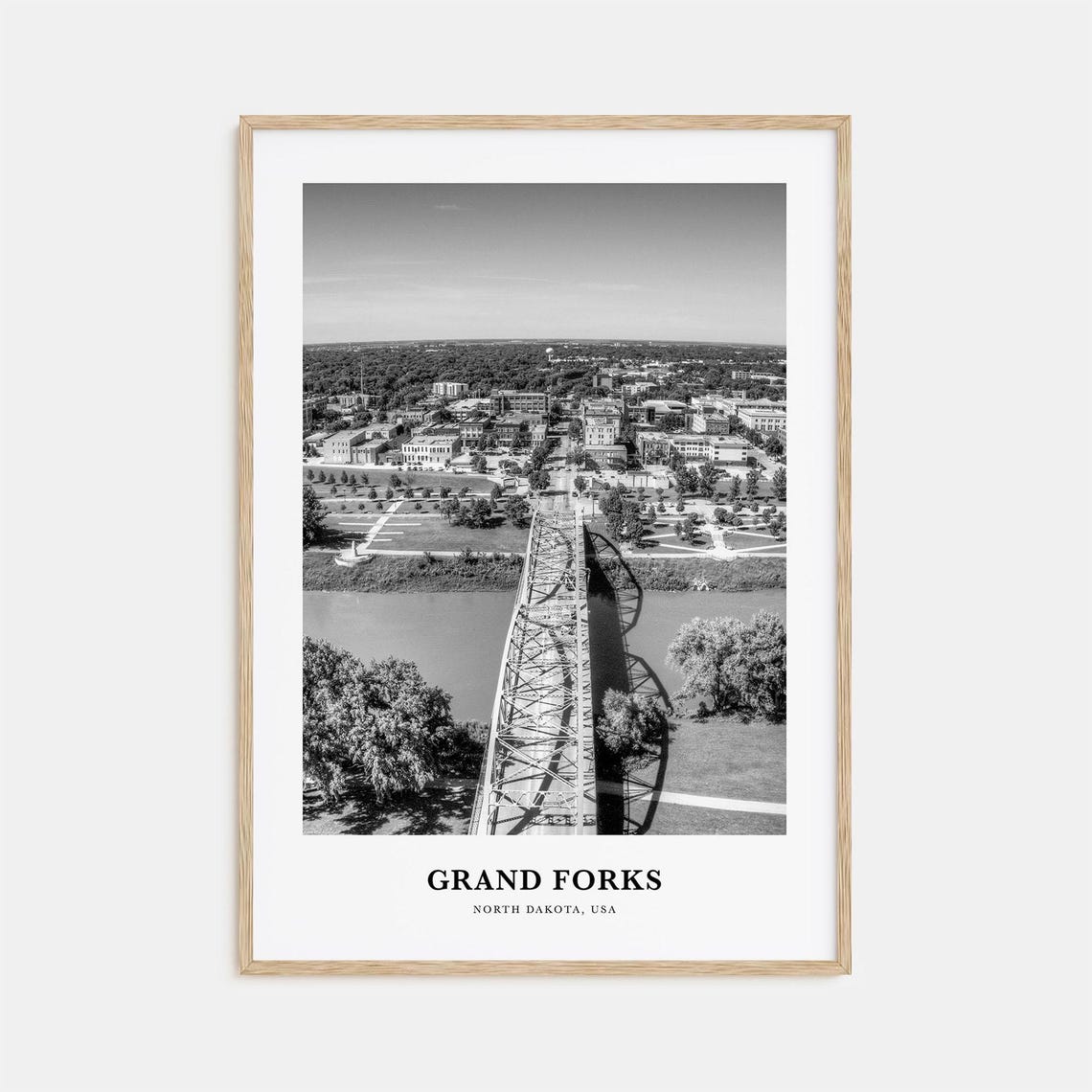 Grand Forks Wall Art Grand Forks Wall Decor Grand Forks Poster Grand Forks Home Decor Grand Forks Travel Gift Grand Forks Travel Print