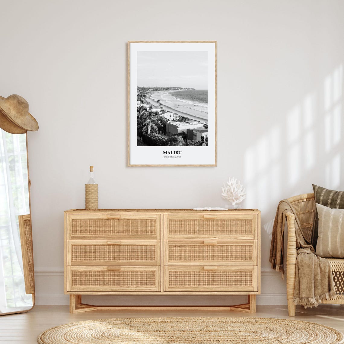 Malibu Wall Art No 2 Malibu Wall Decor Malibu Poster Malibu Home Decor Malibu Travel Gift Malibu Travel Print - Image 3