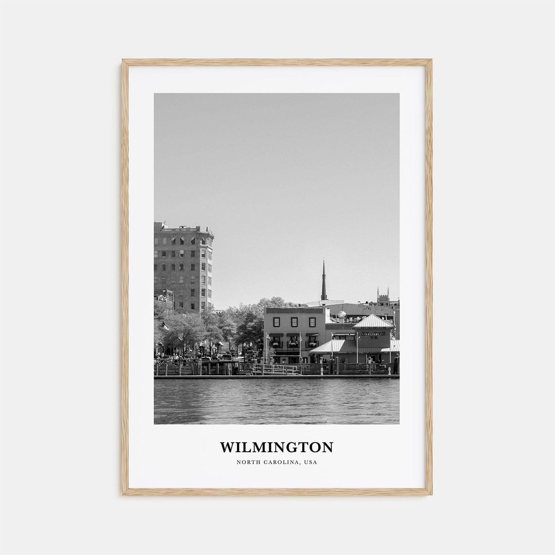 Wilmington North Carolina Riverfront Historic District Water Poster