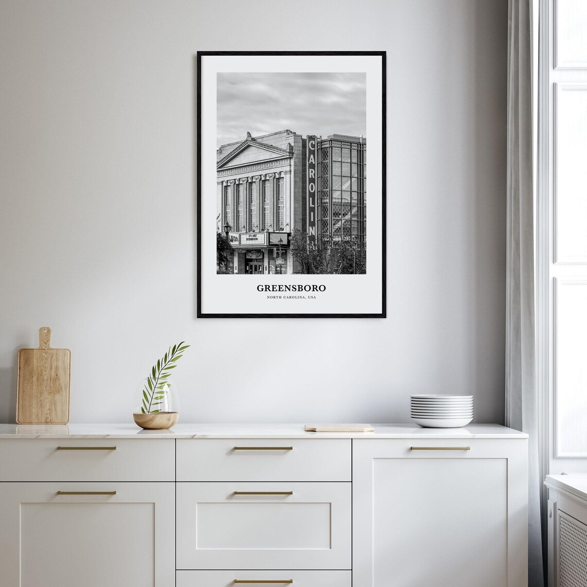Greensboro Wall Art No 1 Greensboro Wall Decor Greensboro Poster Greensboro Home Decor Greensboro Travel Gift Greensboro Travel Print - Image 2