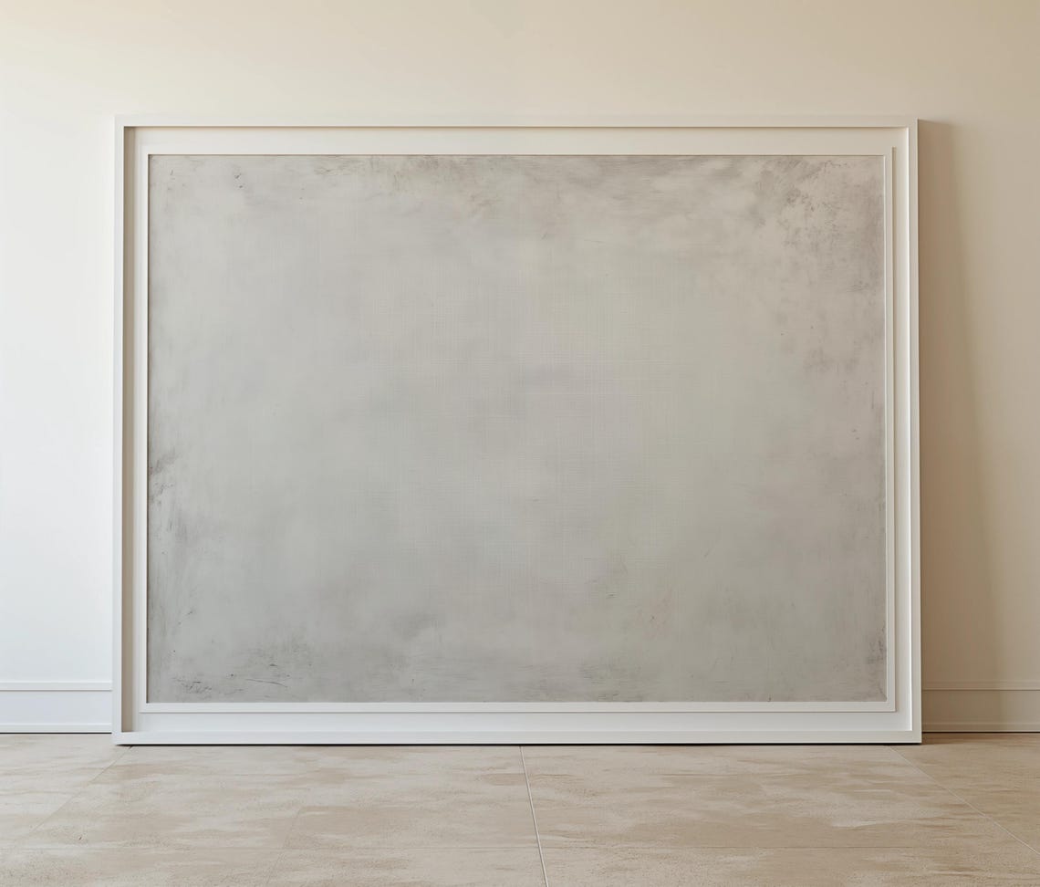 Moody Wall Art Grey Texture Abstract Painting Wall Art Textural Art Print Regarts - Image 4