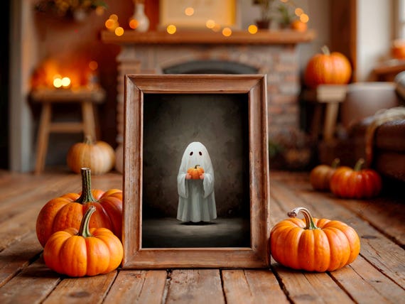 Halloween Wall Art Spooky Poster Moody Gothic Home Decor Atmospheric Print