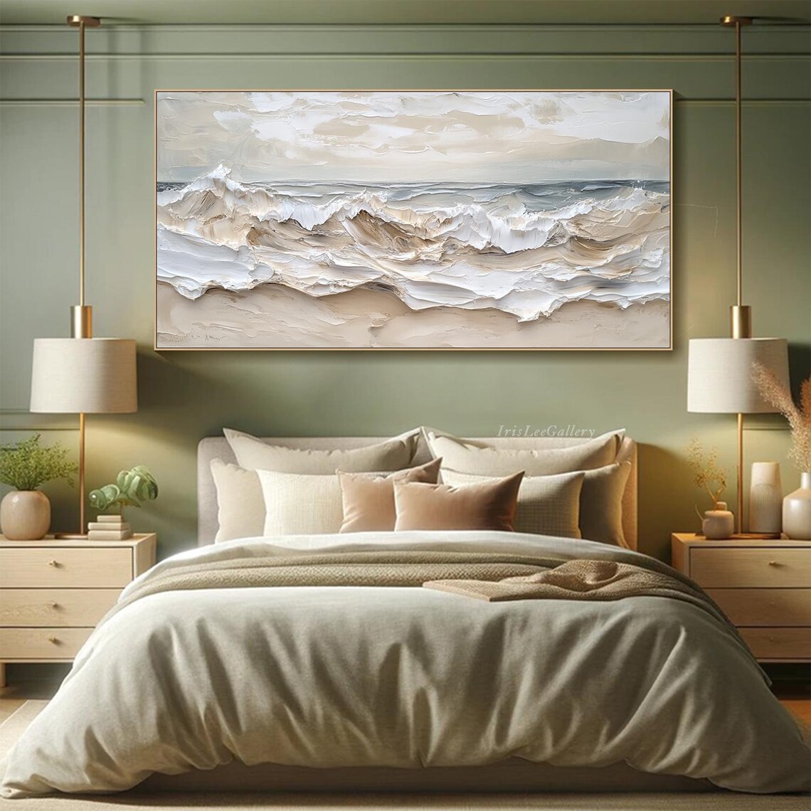 Ocean Wave Wabi-Sabi Wall Art Print, Beach Decor - Image 3