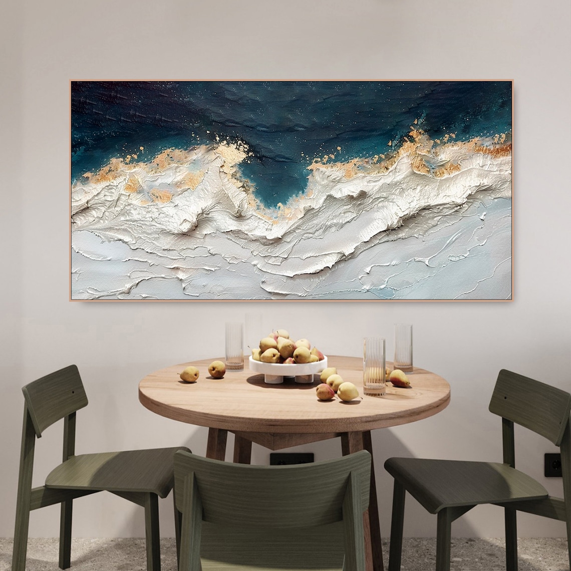 Ocean Wave Minimalist Beach Art Print, Wabi Sabi - Image 2