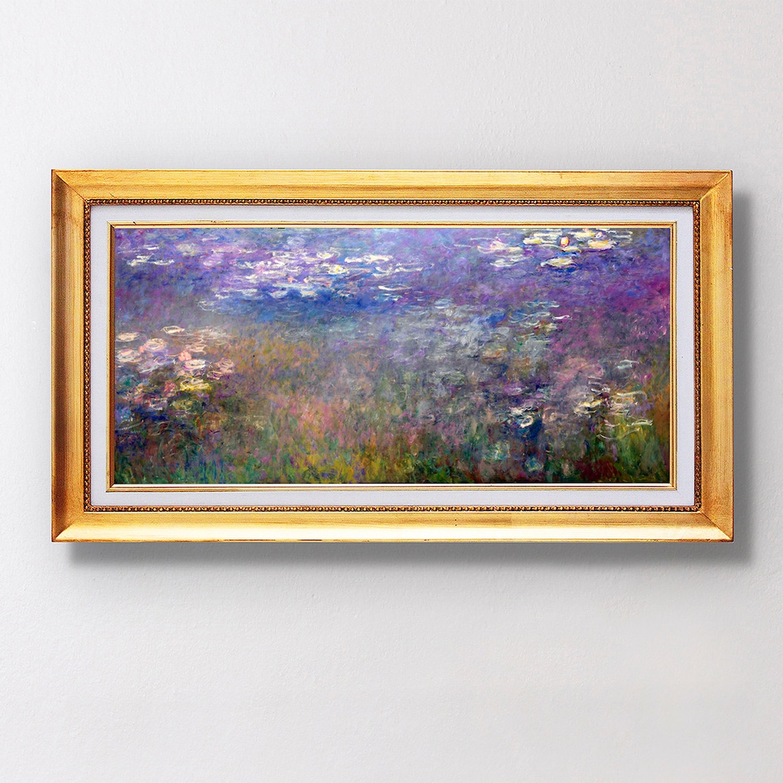 Claude Monet Water Lilies 1926 Violet Impressionist Oil Painting Poster - Image 2