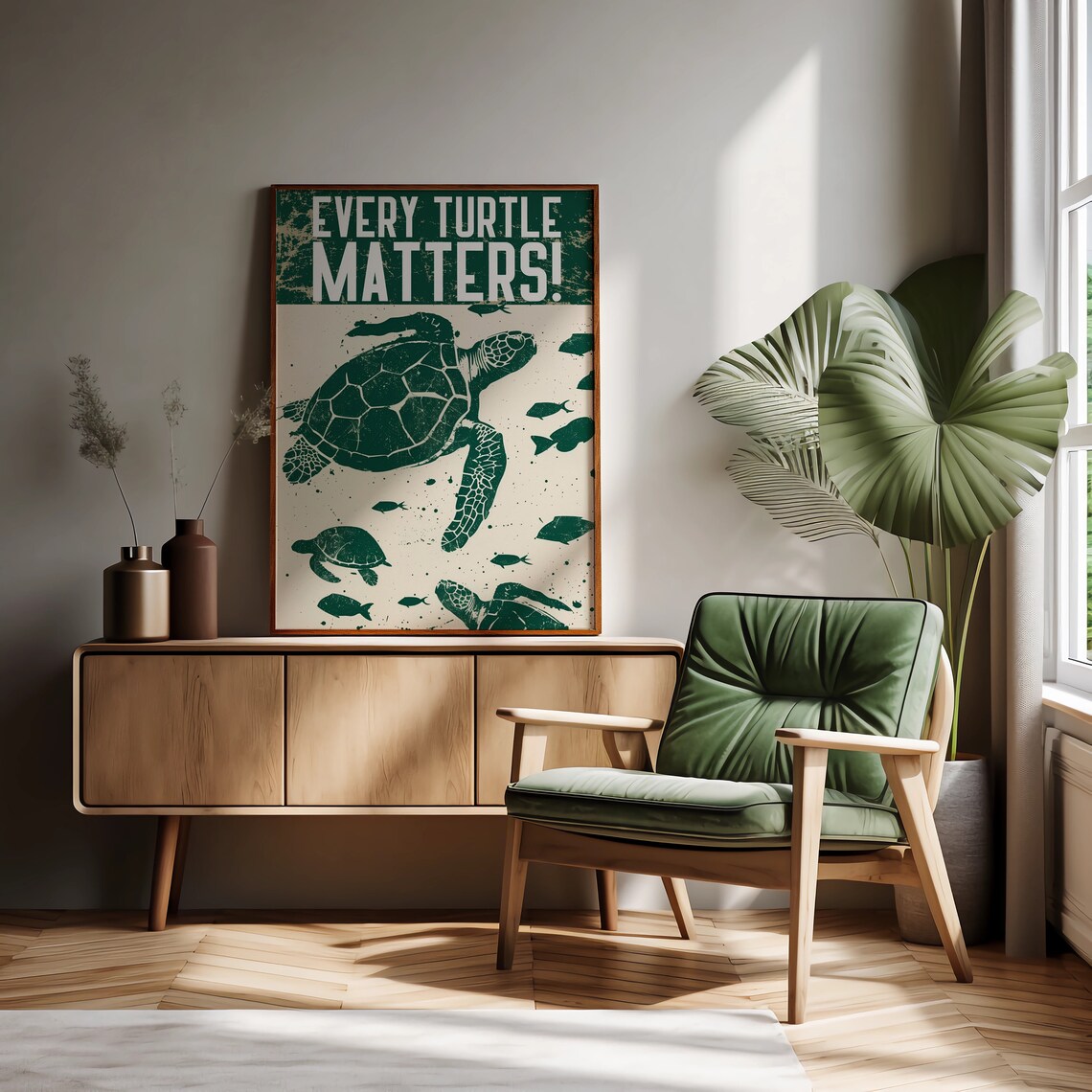 National Turtle Day Turtle Print, Sea Turtle Art Print - Image 2