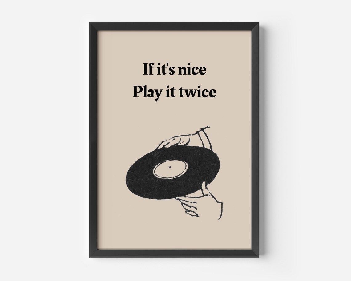 Record Label Music Poster, Retro Vinyl Record Print - Image 2