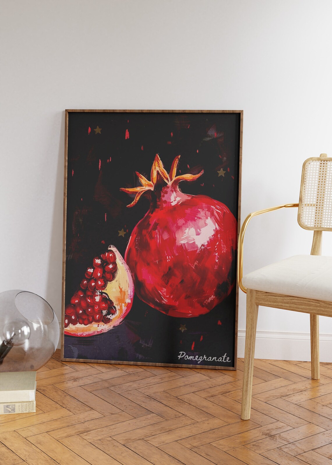Vintage Pomegranate Poster, Rustic Kitchen Decor - Image 4