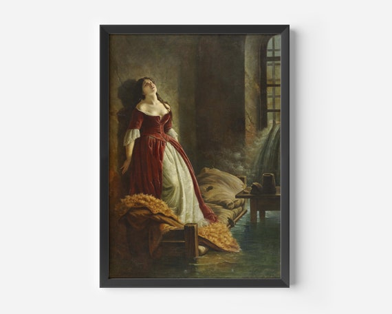 Princess Tarakanoff By Flavitsky Vintage Painting Famous Art Renaissance Art Large Print Museum Poster Dark Academia Room Decor
