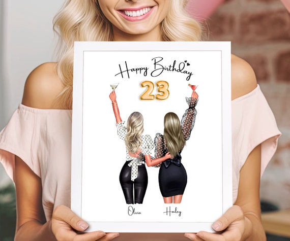 23rd Birthday Gift For Her 23 Birthday Gift For Best Friend Bday Gift For Friend 23 Gift For Girl Personalized Gift Happy Birthday Gift 23rd