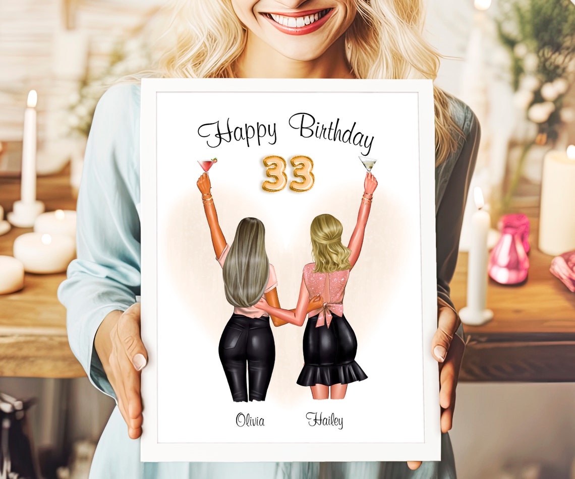 Personalized Gift Personalized Birthday Gift 33rd Gift For Her Birthday Gift For Her Best Friend Gift For Birthday Sister Gift 33rd Birthday