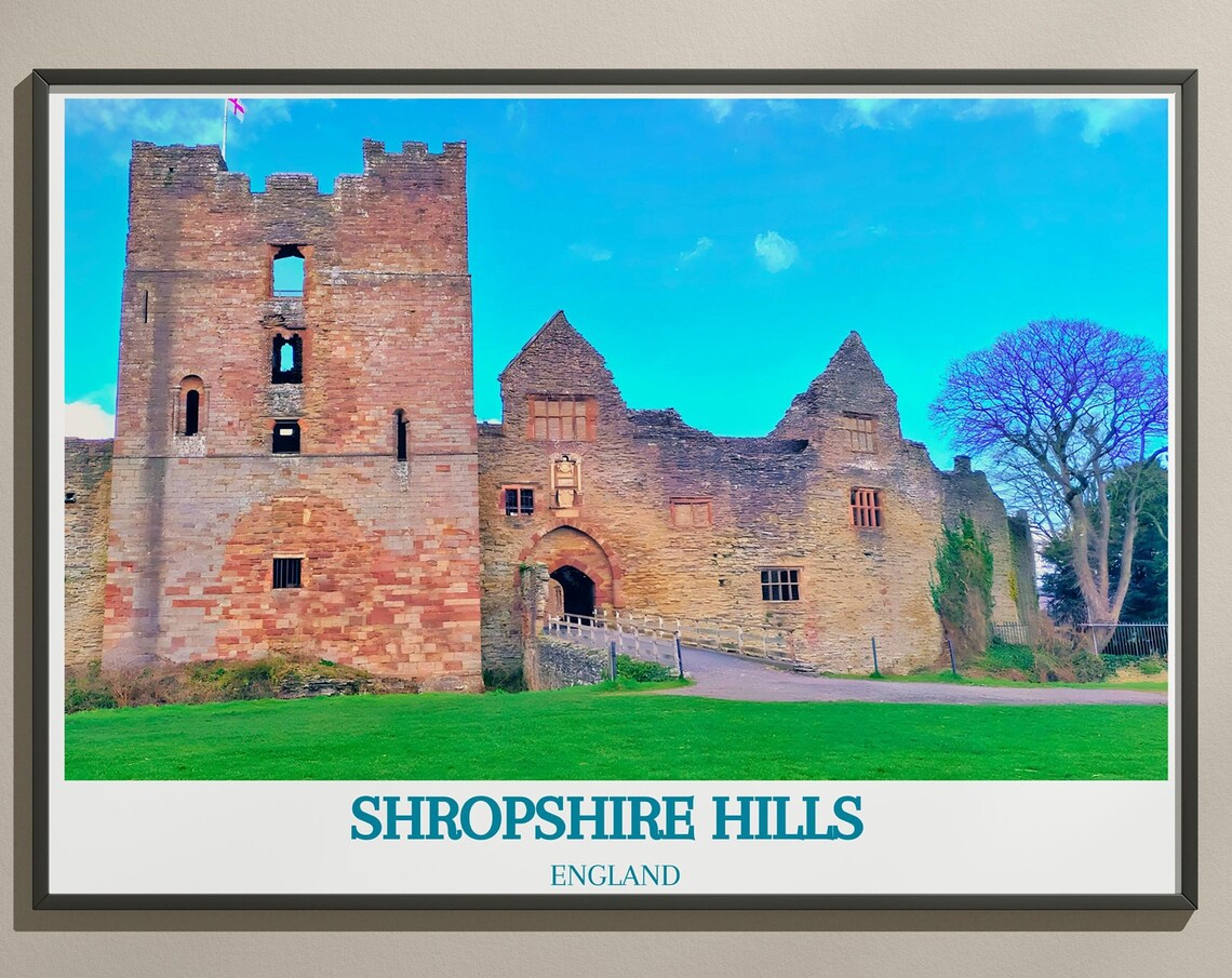 Ludlow Castle Shropshire England Historic Stone Ruins Poster