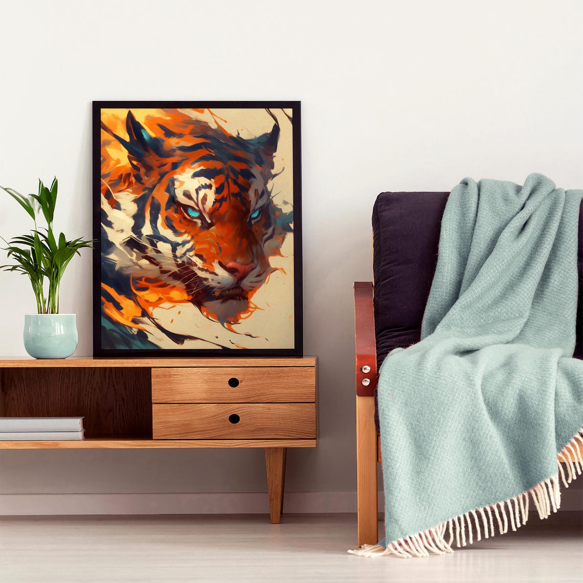 Wildcat Panther Gift For Him Bold Apex Cat Decor Bengal Tiger Wildlife Cat - Image 4