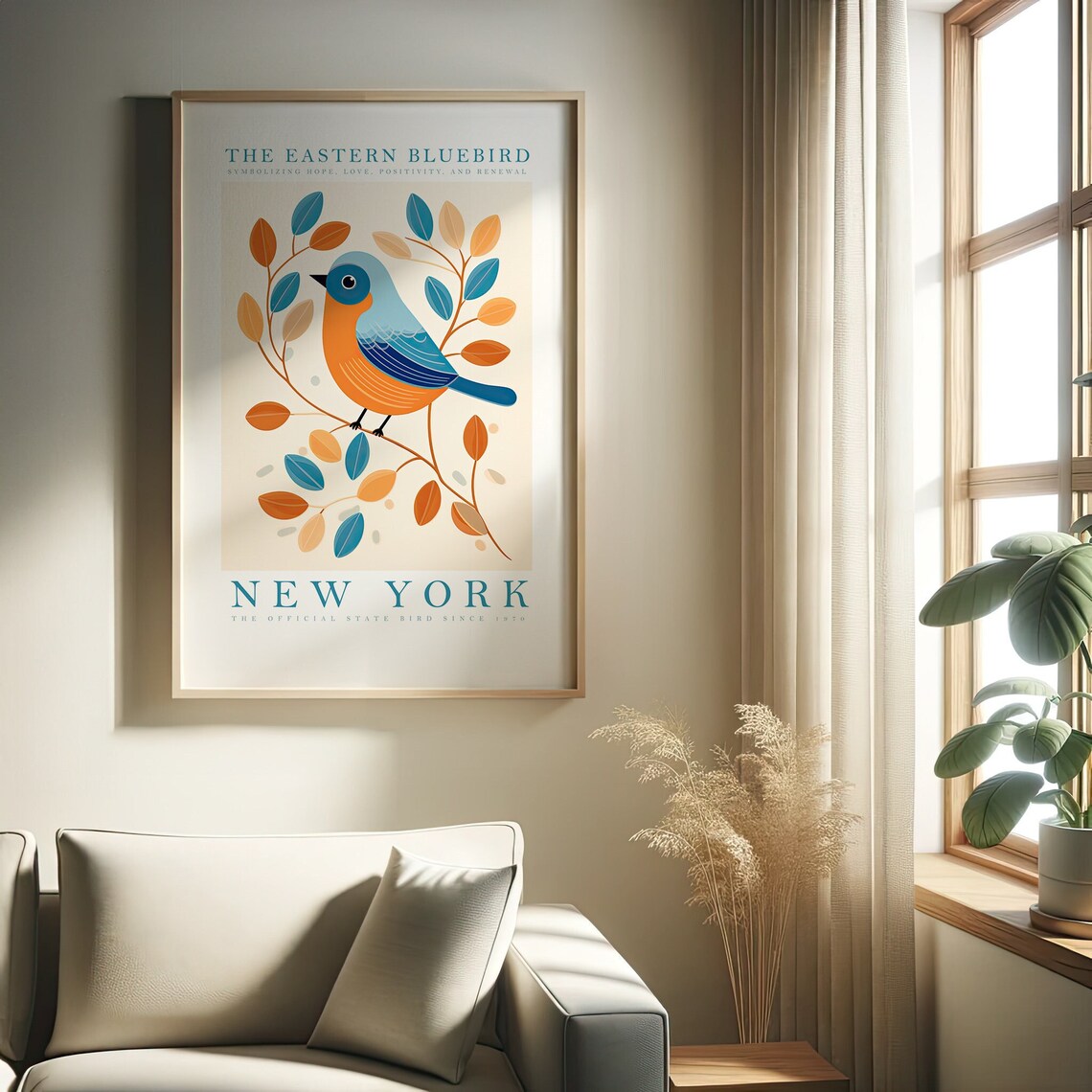 New York State Bird Eastern Bluebird Art Print
